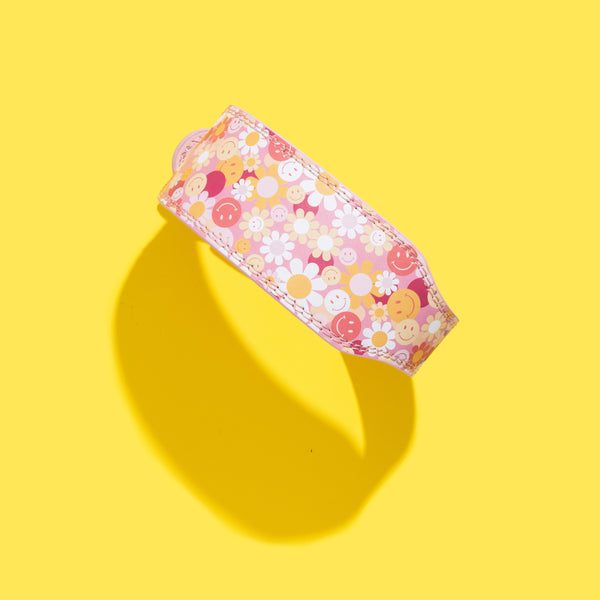 PINK BE HAPPY LIFTING BELT