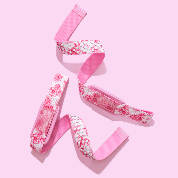 SuzieB fitness floral lifting straps 